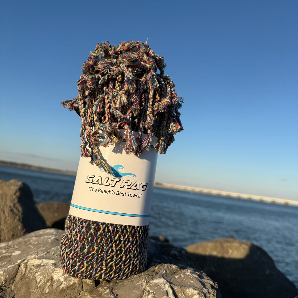 The Ahi Rag (Black) – Salt Rag™ Turkish Beach Towel