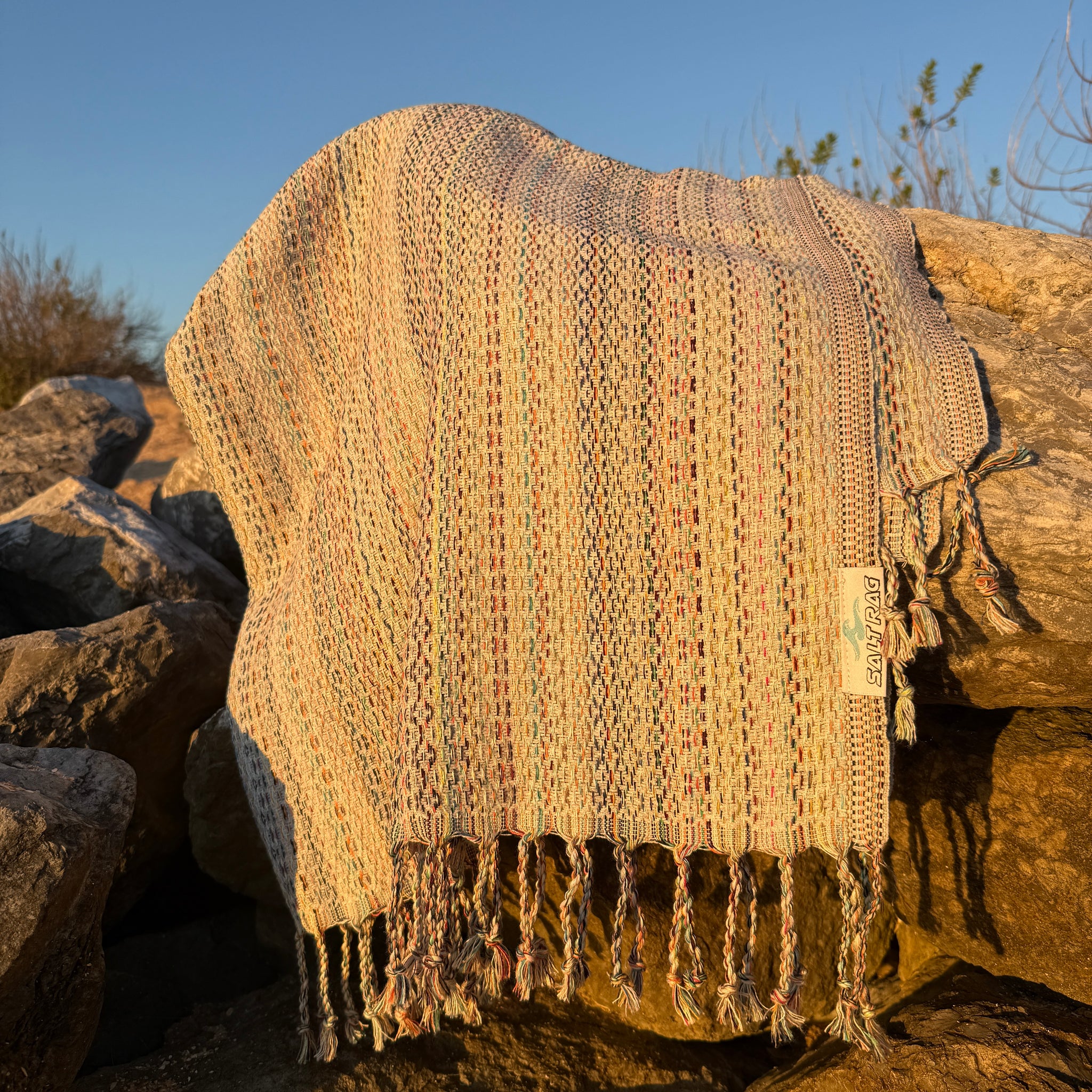 The Ahi Rag (Grey) - Salt Rag™ Turkish Beach Towel