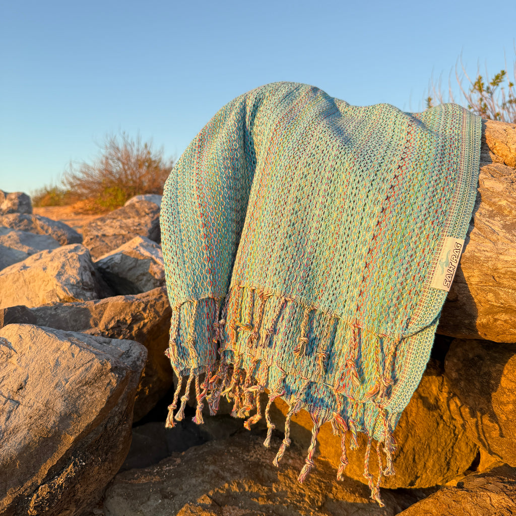 The Ahi Rag (Turquoise) – Salt Rag™ Turkish Beach Towel