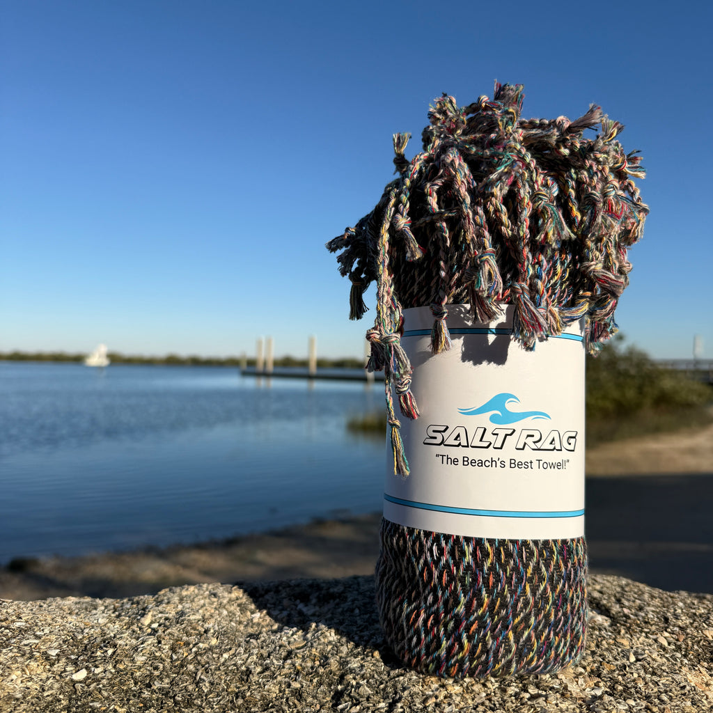 The Ahi Rag (Black) – Salt Rag™ Turkish Beach Towel