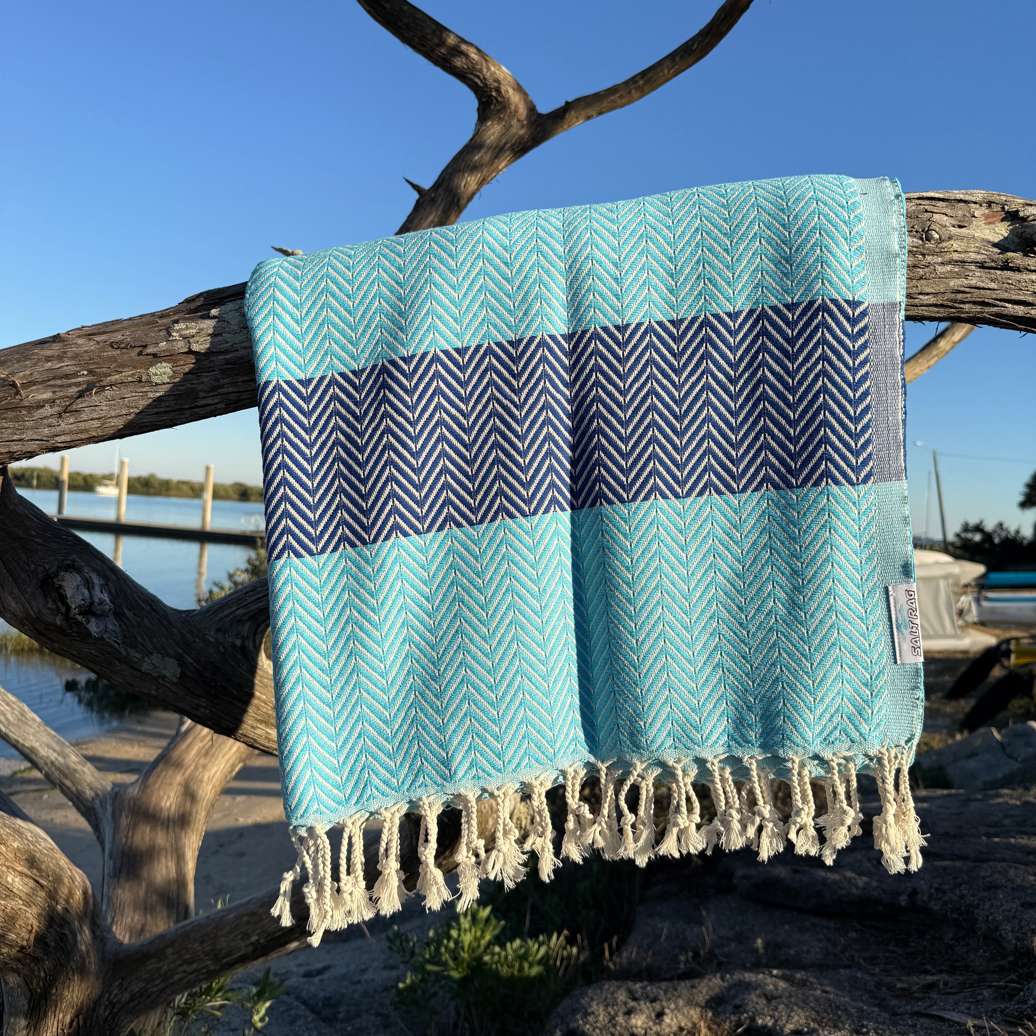 The Royal Rag (Turquoise) – Salt Rag™ Turkish Beach Towel