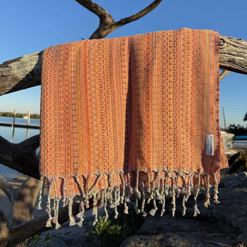 The Ahi Rag (Orange) – Salt Rag™ Turkish Beach Towel