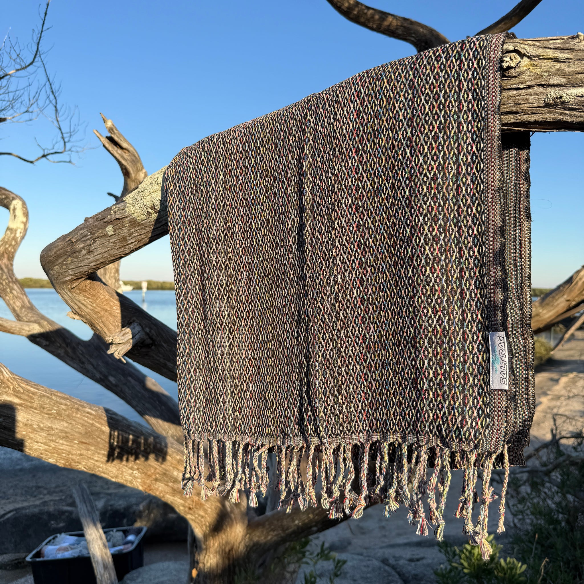 The Ahi Rag (Black) – Salt Rag™ Turkish Beach Towel