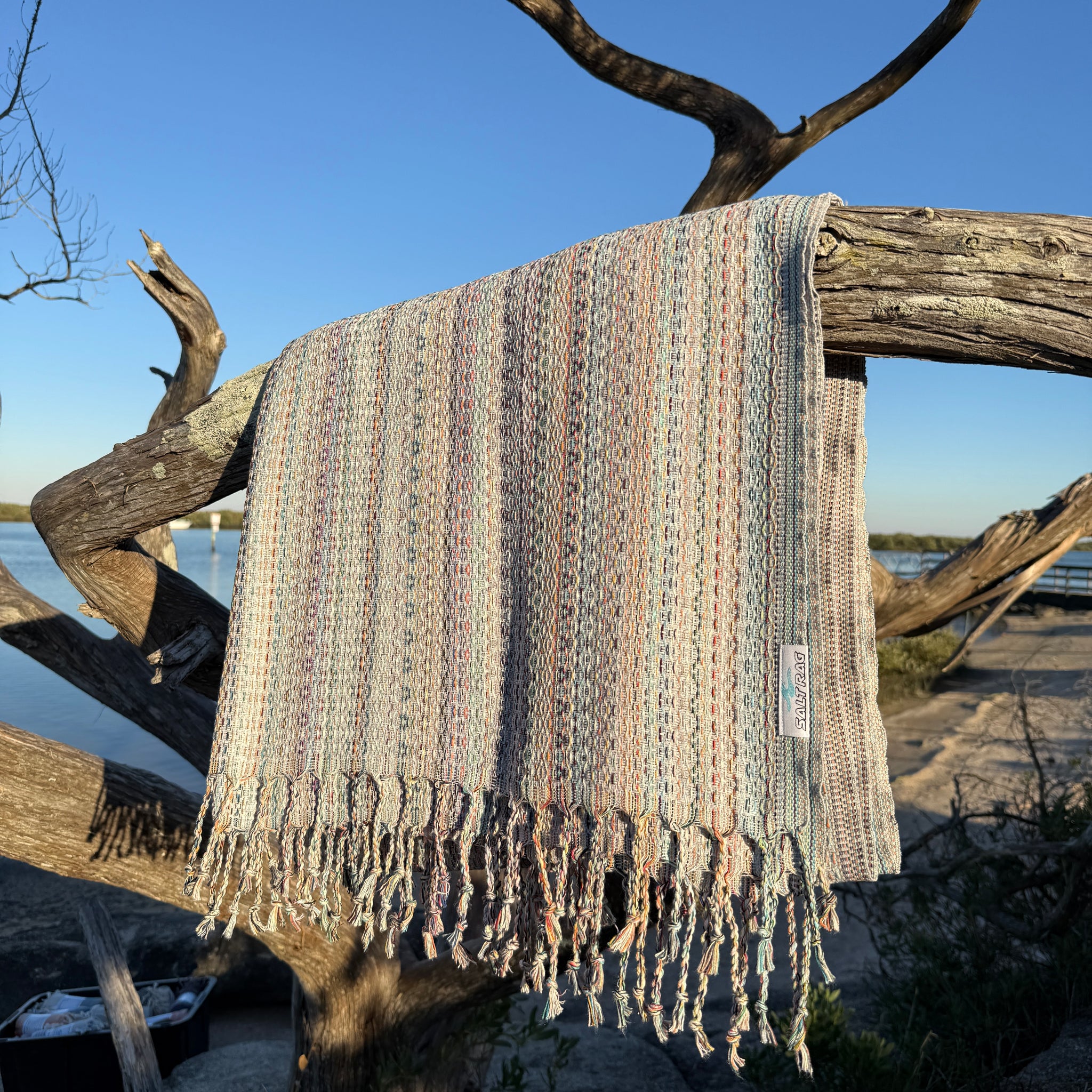 The Ahi Rag (Grey) - Salt Rag™ Turkish Beach Towel
