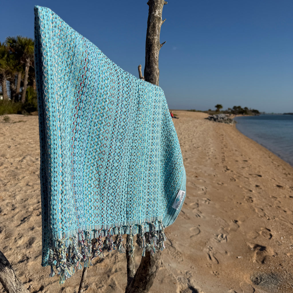 The Ahi Rag (Turquoise) – Salt Rag™ Turkish Beach Towel
