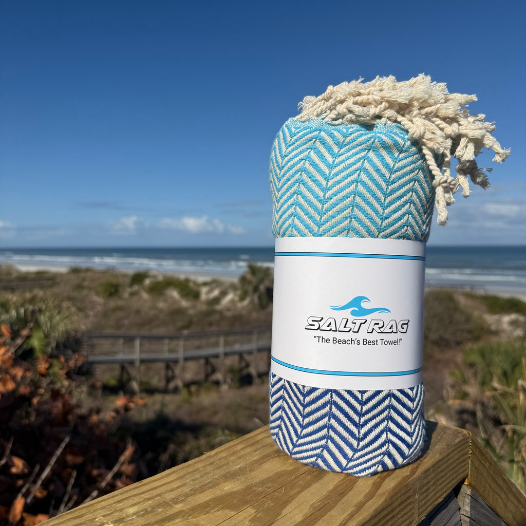 The Royal Rag (Turquoise) – Salt Rag™ Turkish Beach Towel