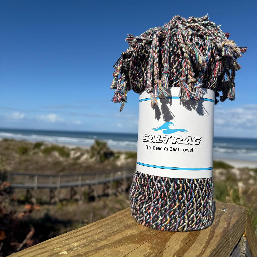 The Ahi Rag (Black) – Salt Rag™ Turkish Beach Towel