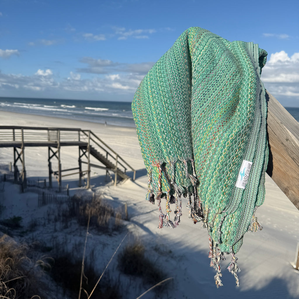 The Ahi Rag (Green) – Salt Rag™ Turkish Beach Towel