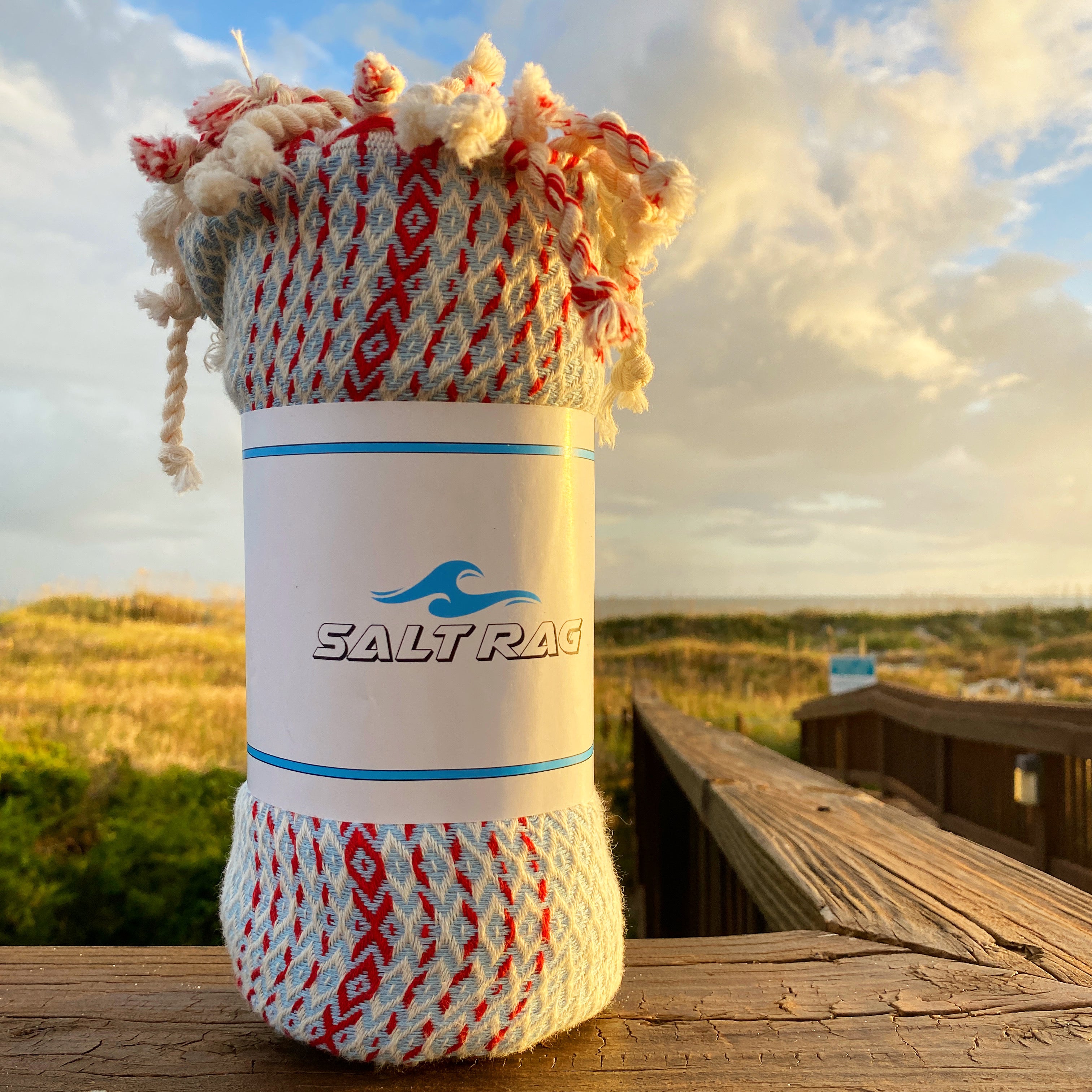 The Channel Rag (Light Blue) – Salt Rag™ Turkish Beach Towel