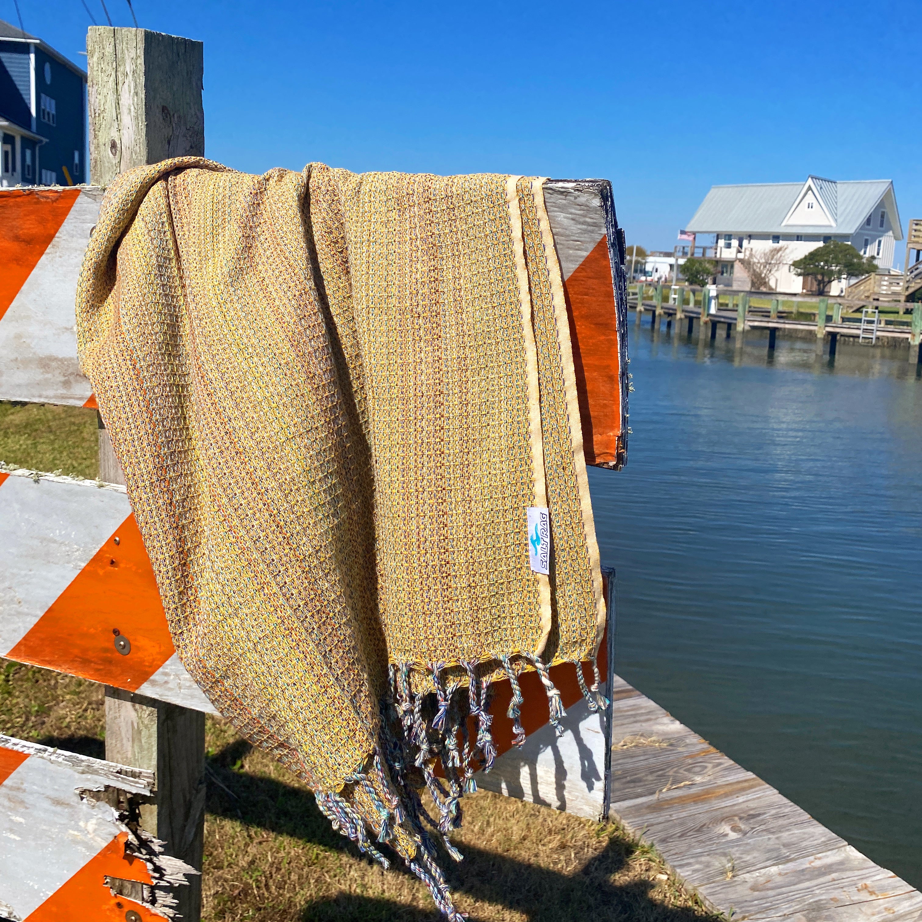 The Ahi Rag (Yellow) – Salt Rag™ Turkish Beach Towel