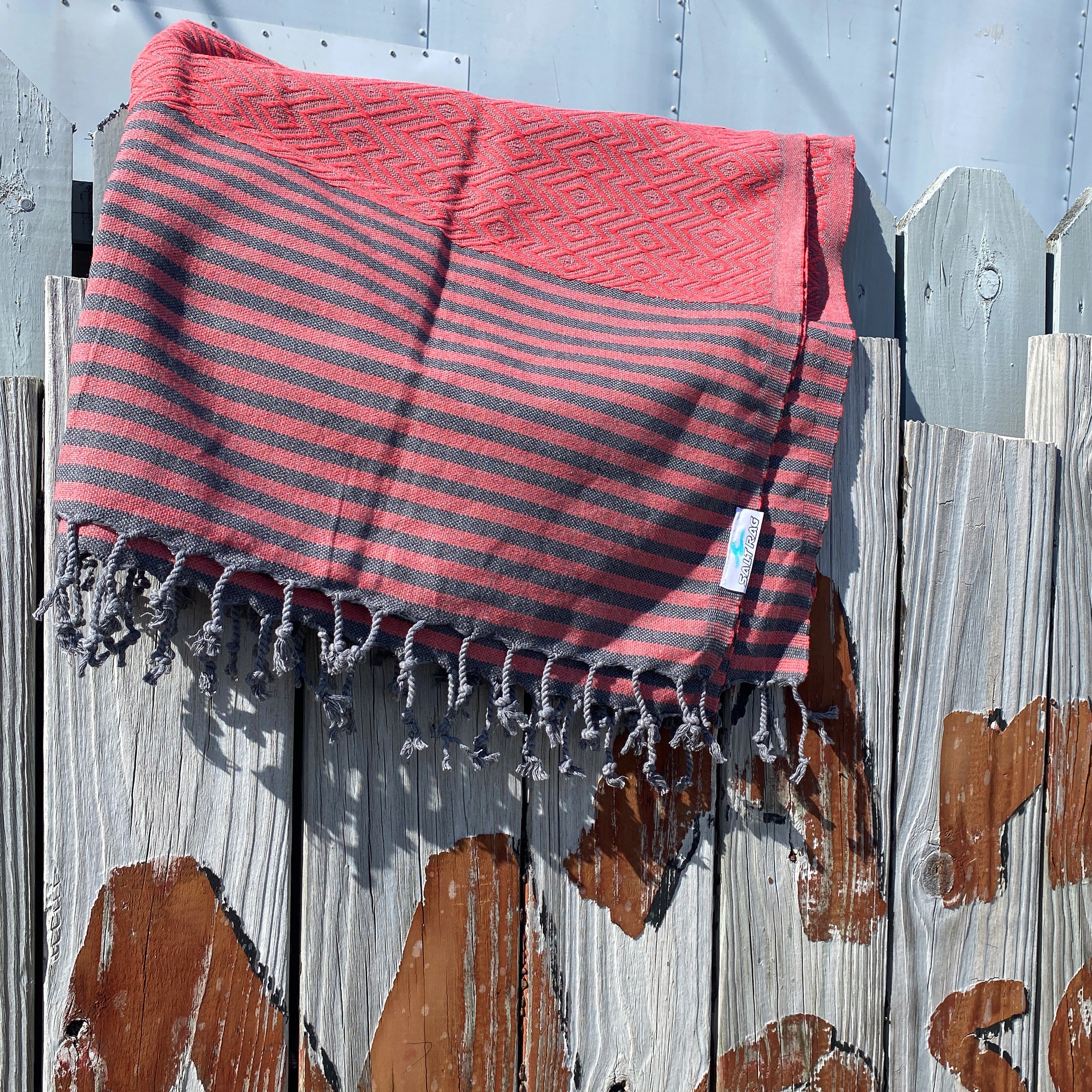 The Lagoon Rag (Red) - Salt Rag™ Turkish Beach Towel
