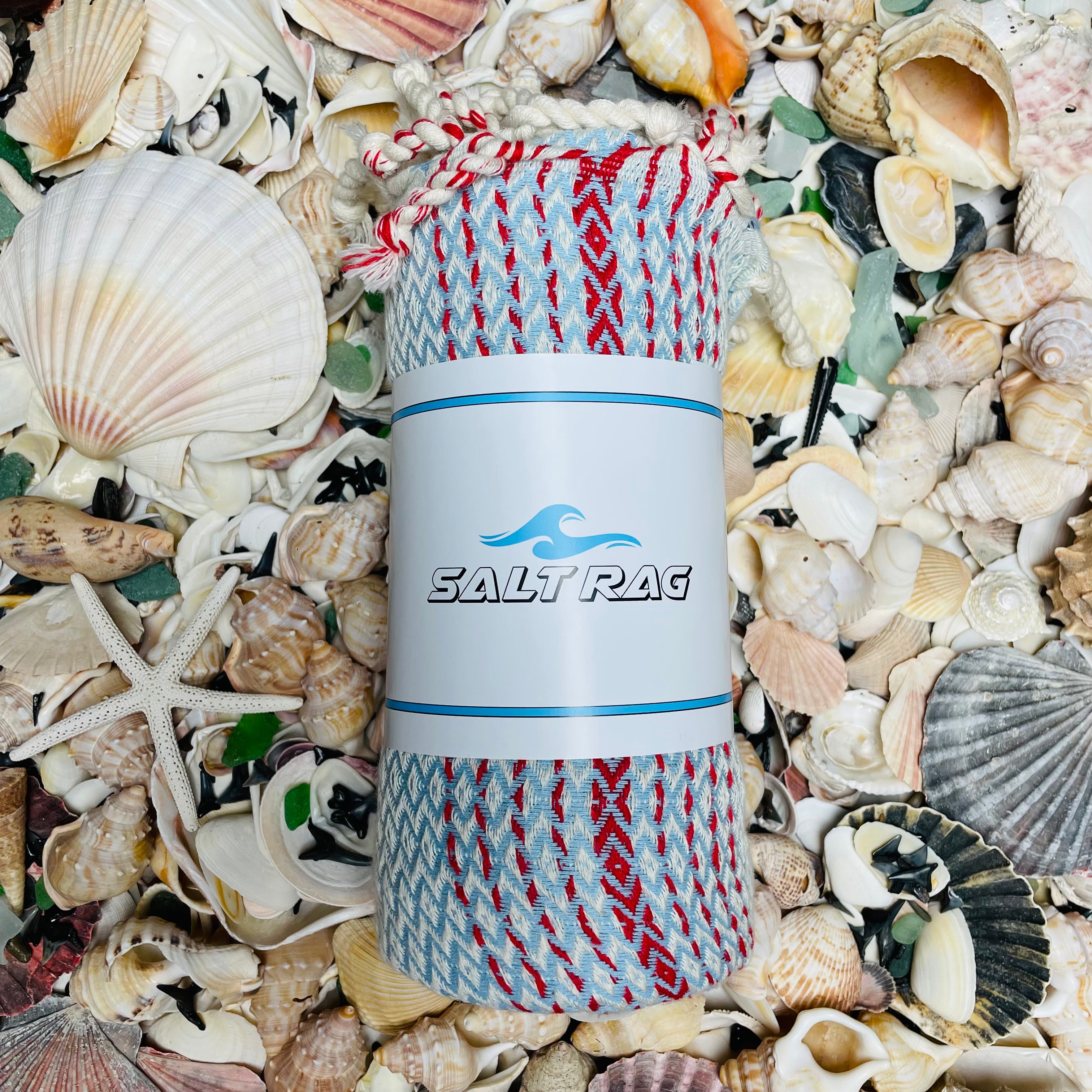 The Channel Rag (Light Blue) – Salt Rag™ Turkish Beach Towel