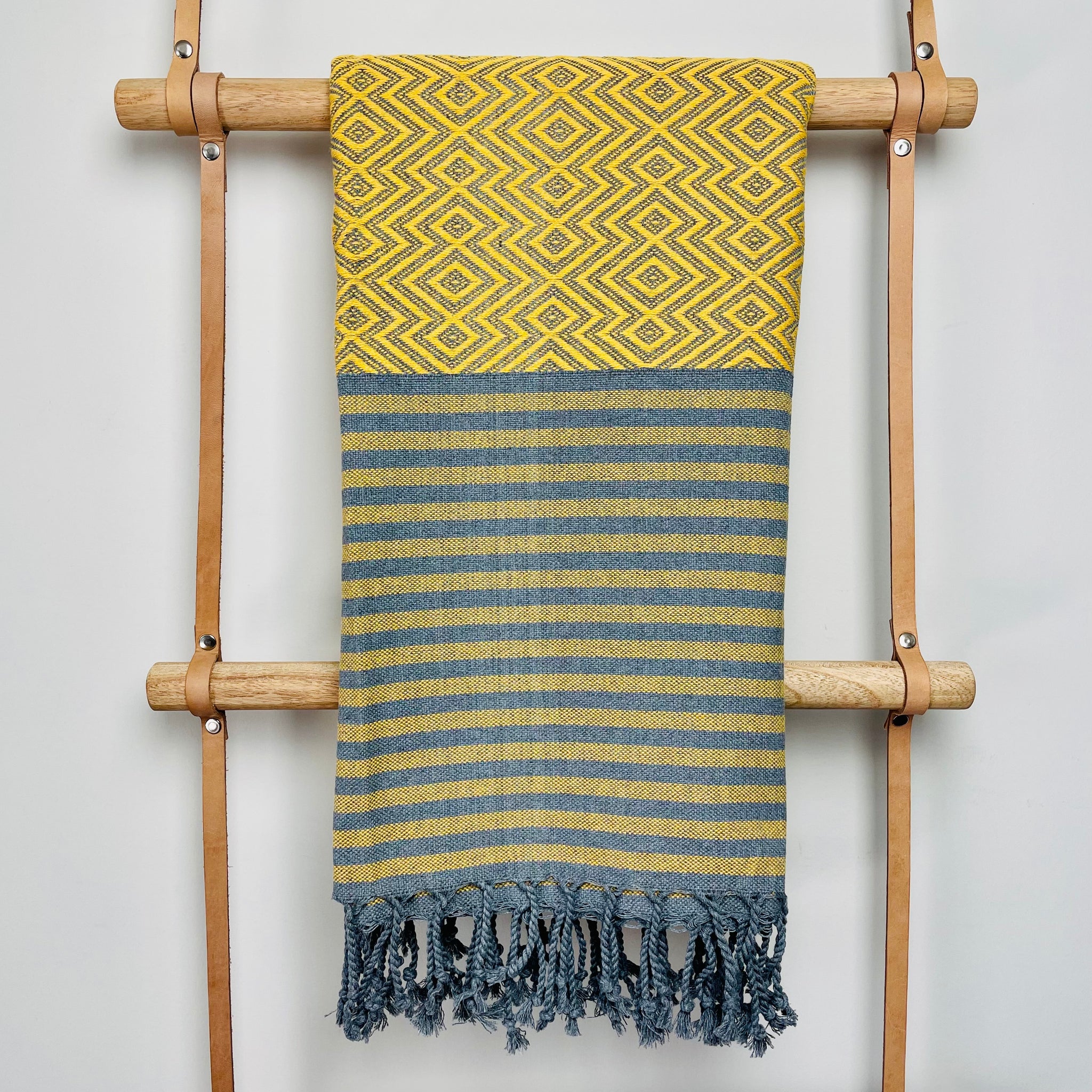 The Lagoon Rag (Yellow) - Salt Rag™ Turkish Beach Towel