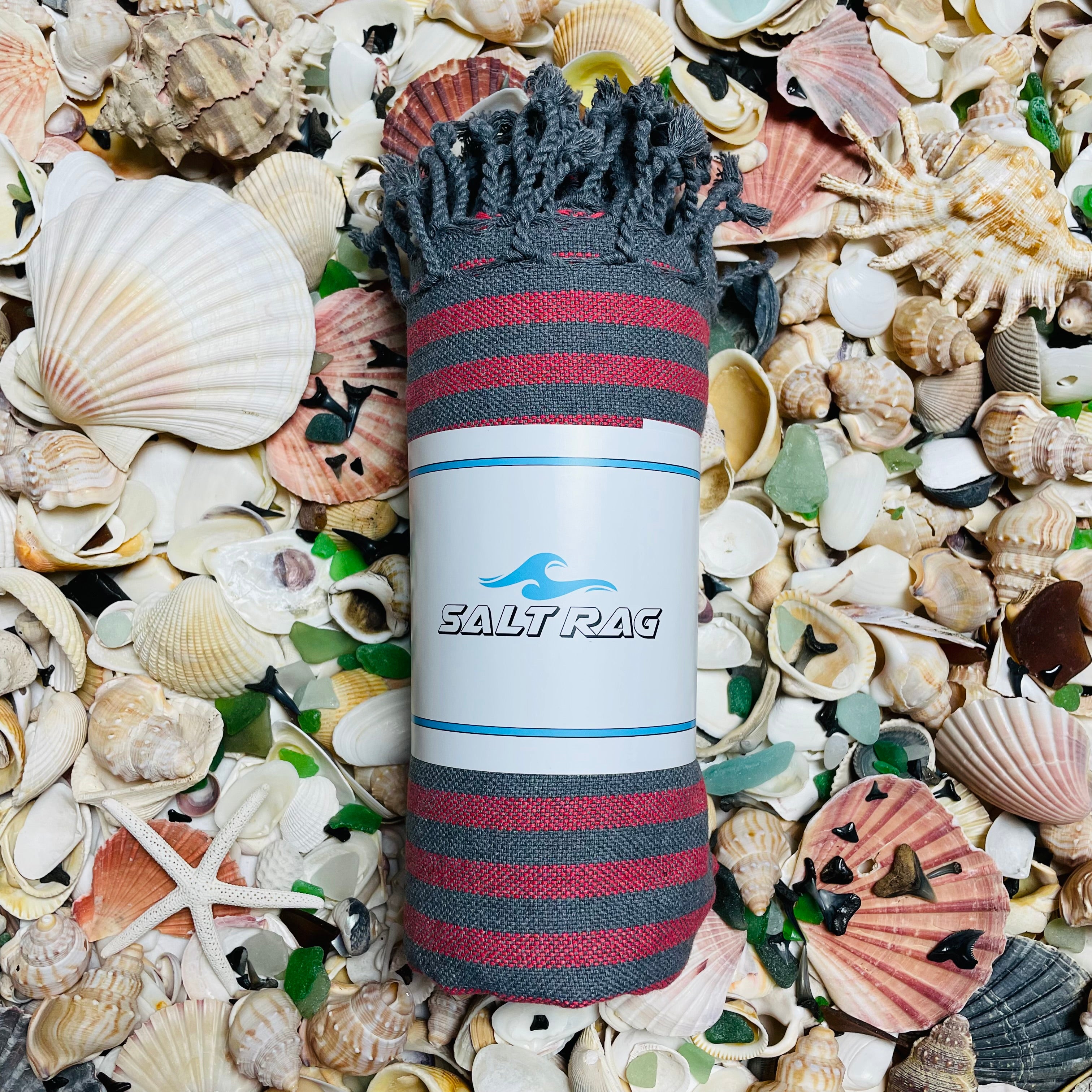 The Lagoon Rag (Red) - Salt Rag™ Turkish Beach Towel